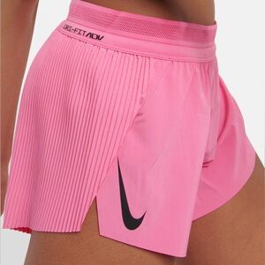 NWT Nike Aeroswift pink pleated running shorts size xl new with tags